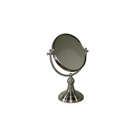 HOMEROOTS Vintage Rotating Chrome 5X Magnification Vanity Mirror, Silver 468361